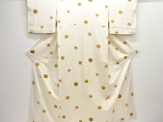 JAPANESE KIMONO / KOMON / FLOWER & BUTTERFLY